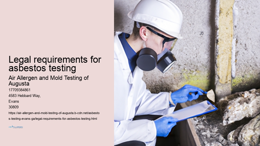 Legal requirements for asbestos testing