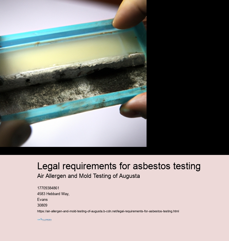 Legal requirements for asbestos testing